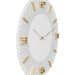 Horloge Murale Leonardo Blanc/Dore O49Cm