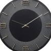 Horloge Murale Leonardo Noir/Dore O49Cm