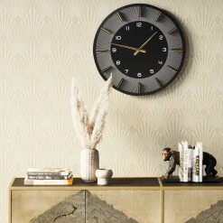 Horloge Murale Lio Noir O60Cm