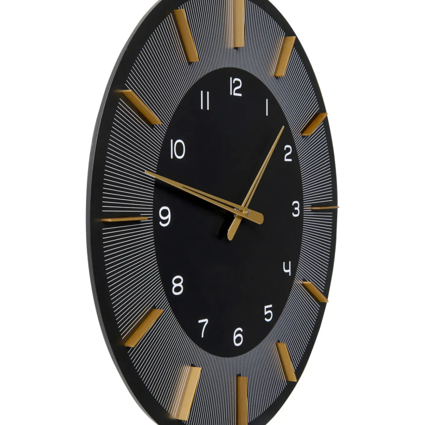 Horloge Murale Lio Noir O60Cm