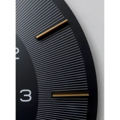 Horloge Murale Lio Noir O60Cm