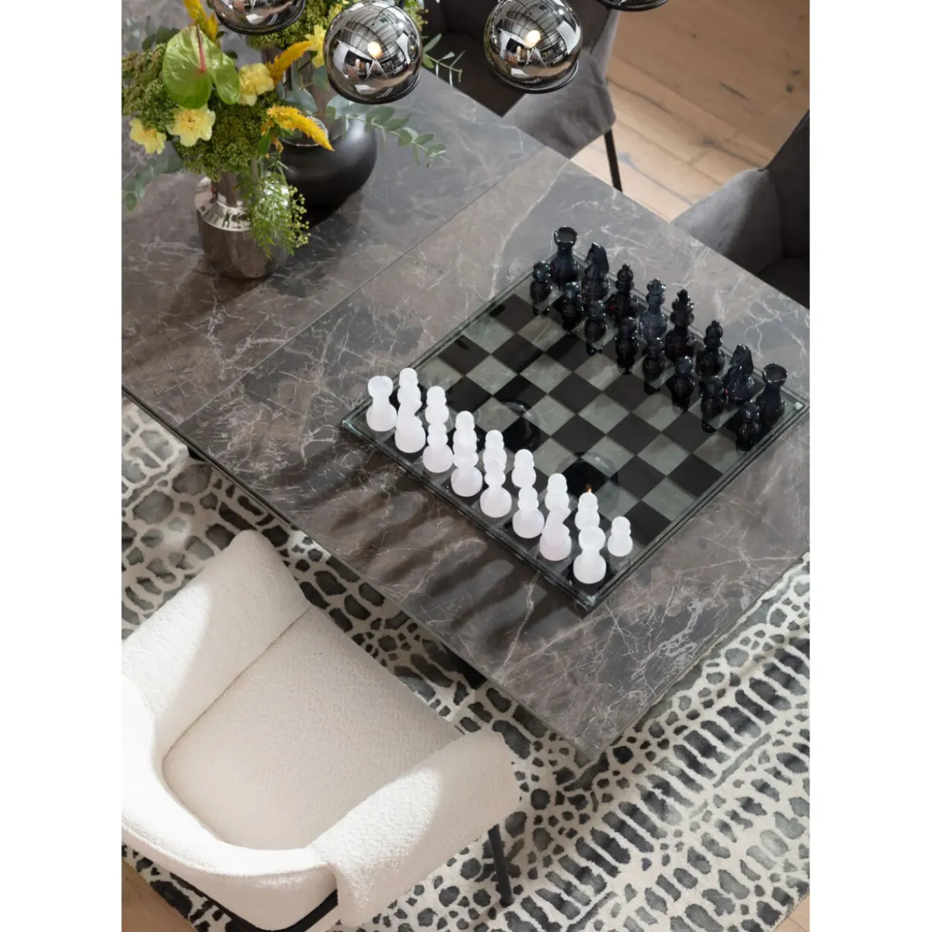 Jeu D Echecs Chess Transparent 60X60Cm