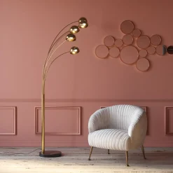 Lampadaire Five Fingers Laiton