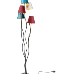 Lampadaire Flexible Velours Noir Cinque