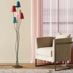 Lampadaire Flexible Velours Noir Cinque