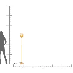 Lampadaire Golden Goblet Ball