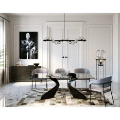 Lampadaire Pear Frame Noir 158Cm