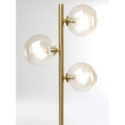 Lampadaire Three Balls Dore 160Cm