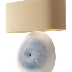 Lampe A Poser Agate Bleu 57Cm