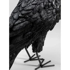 Lampe A Poser Animal Crow Noir Mat 34Cm