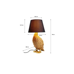 Lampe A Poser Animal Duck 58Cm