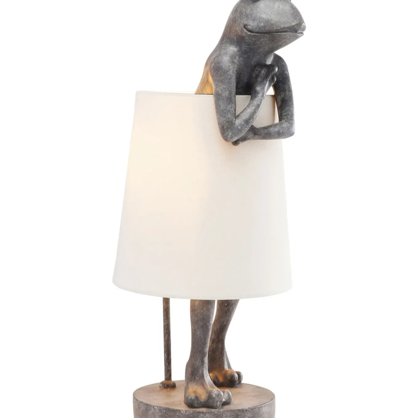 Lampe A Poser Animal Frog Gris
