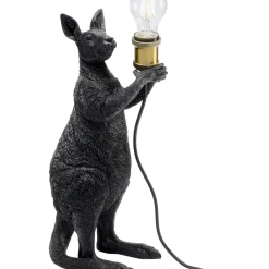 Lampe A Poser Animal Kangaroo Noir Mat 46Cm