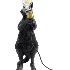 Lampe A Poser Animal Kangaroo Noir Mat 46Cm