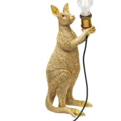 Lampe A Poser Animal Kangaroo Dore 46Cm