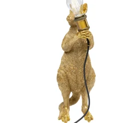 Lampe A Poser Animal Kangaroo Dore 46Cm