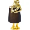 Lampe A Poser Animal Monkey Dore-Noir