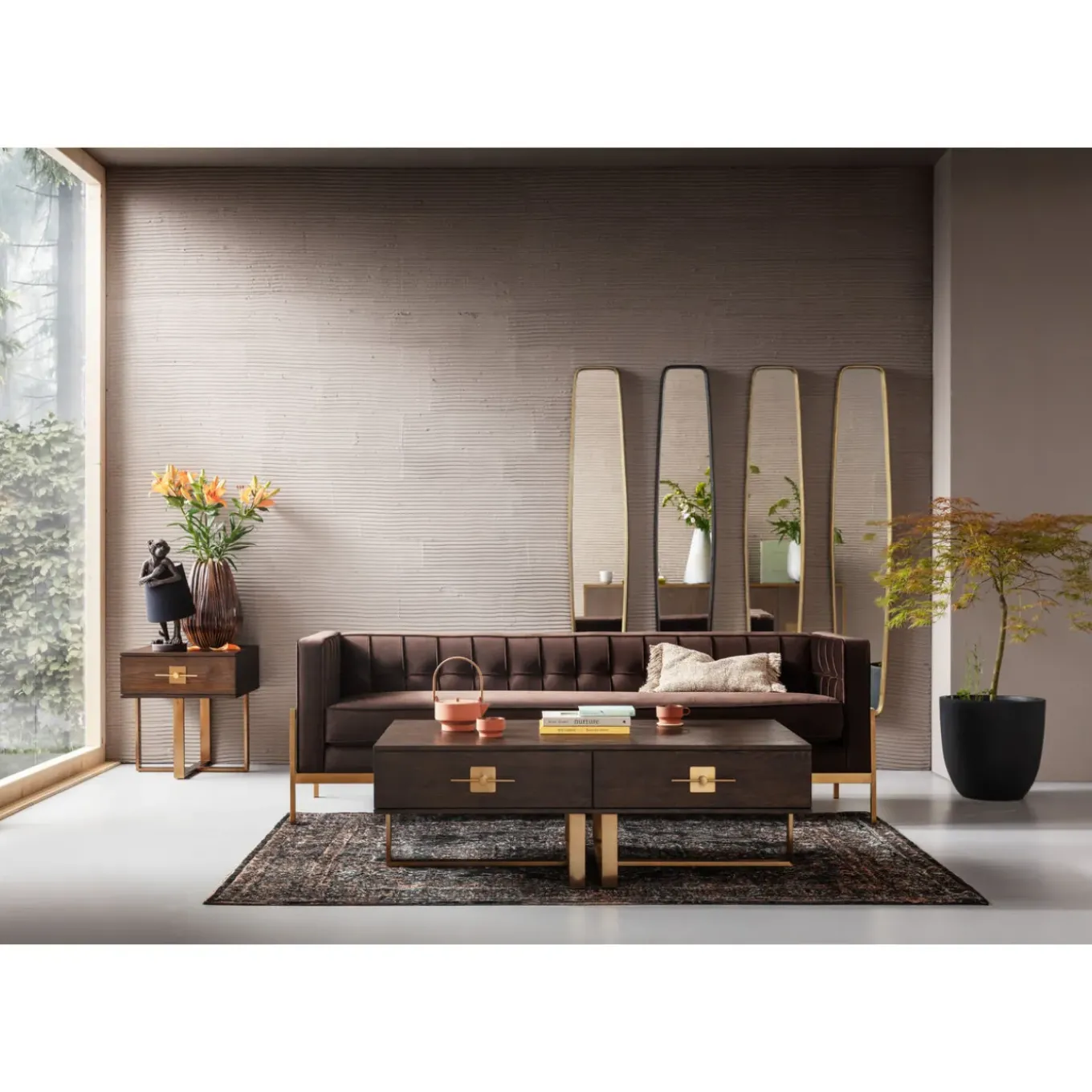 Lampe A Poser Animal Monkey Marron