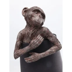 Lampe A Poser Animal Monkey Marron