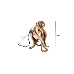 Lampe A Poser Animal Octopus 34Cm