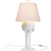 Lampe A Poser Animal Ostrich Blanc 66Cm