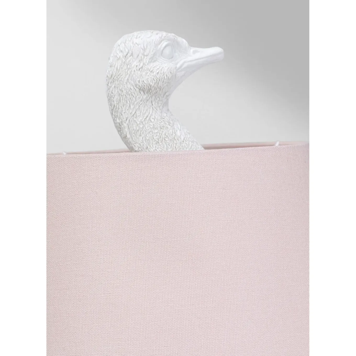 Lampe A Poser Animal Ostrich Blanc 66Cm