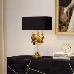 Lampe A Poser Animal Parrots 71Cm