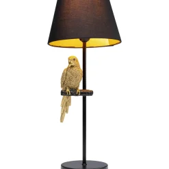 Lampe A Poser Animal Parrot Dore 56Cm