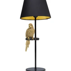 Lampe A Poser Animal Parrot Dore 56Cm