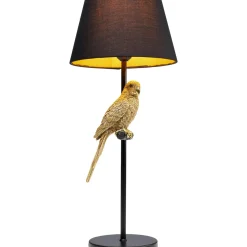 Lampe A Poser Animal Parrot Dore 56Cm