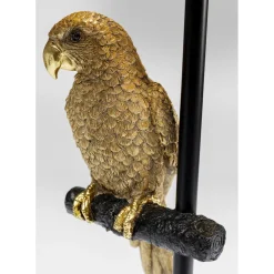 Lampe A Poser Animal Parrot Dore 56Cm