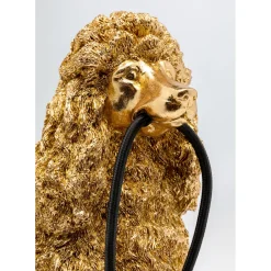 Lampe A Poser Animal Poodle Dore 32Cm