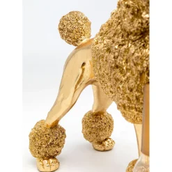 Lampe A Poser Animal Poodle Dore 32Cm