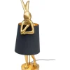 Lampe A Poser Animal Rabbit Dore/Noir 68Cm