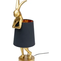 Lampe A Poser Animal Rabbit Dore/Noir 68Cm