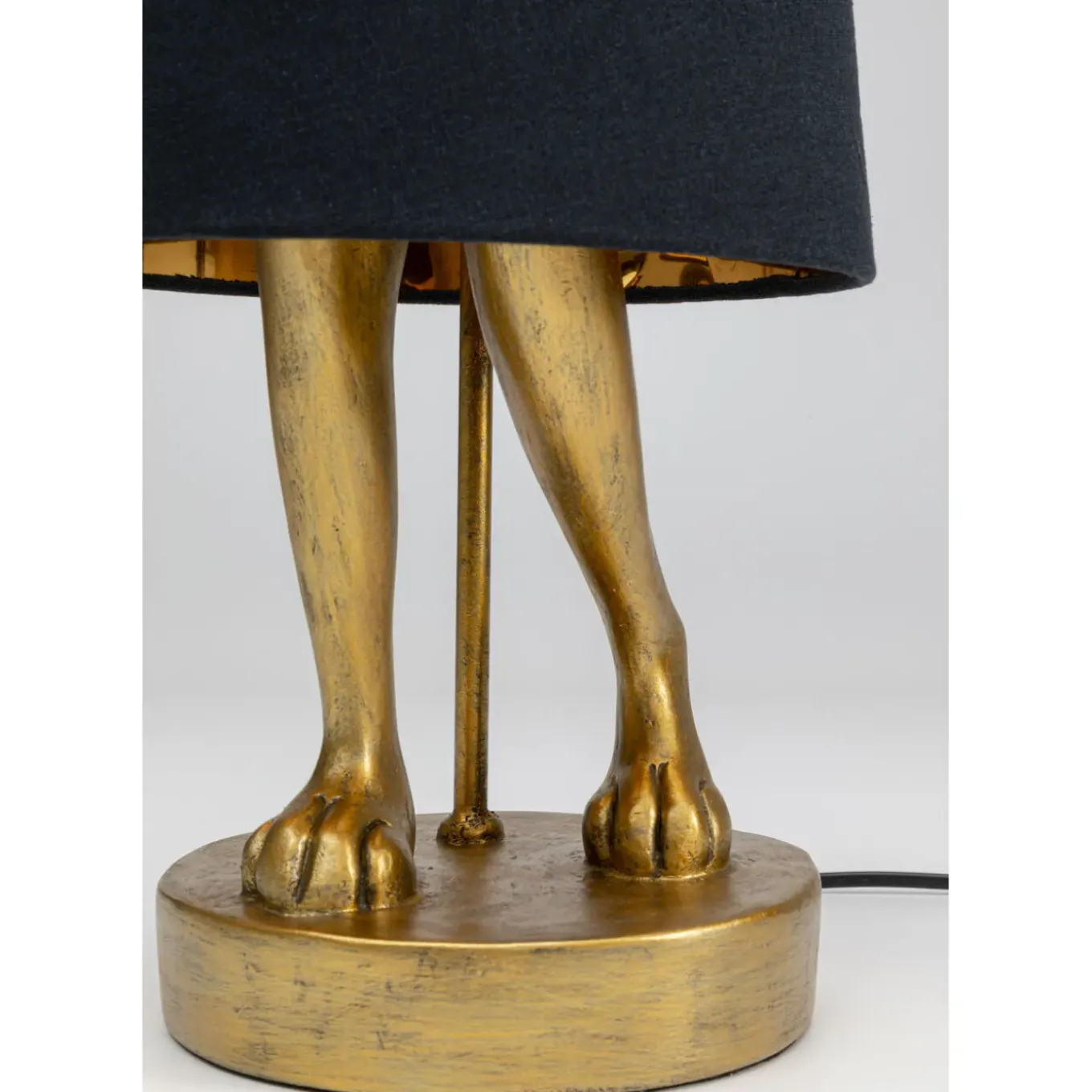 Lampe A Poser Animal Rabbit Dore/Noir 68Cm