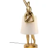 Lampe A Poser Animal Rabbit Dore/Blanc 88Cm