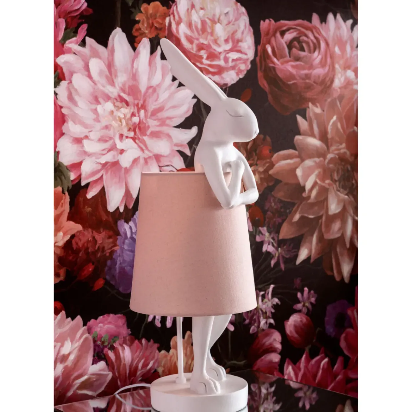 Lampe A Poser Animal Rabbit Blanc 68Cm