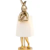 Lampe A Poser Animal Rabbit Dore/Blanc 68Cm