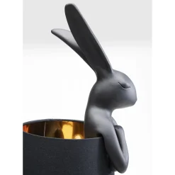 Lampe A Poser Animal Rabbit Noir 68Cm