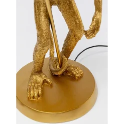 Lampe A Poser Animal Standing Monkey Dore 51Cm