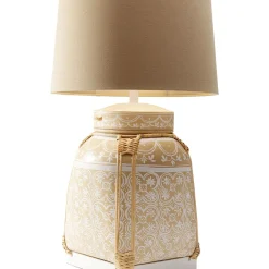 Lampe A Poser Basket Creme 73Cm
