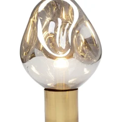 Lampe A Poser Dough Argente 38Cm