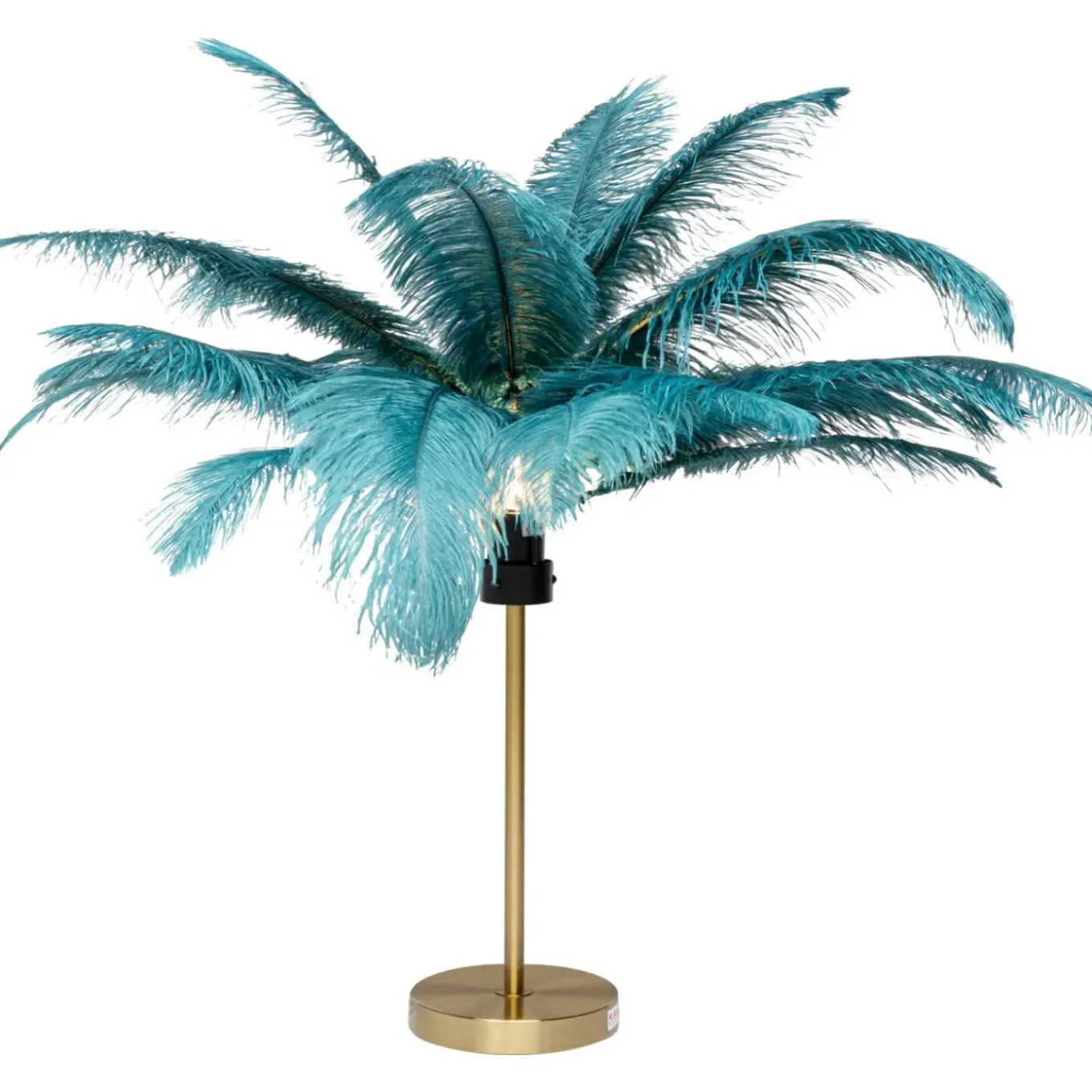 Lampe A Poser Feather Palm Vert 60Cm