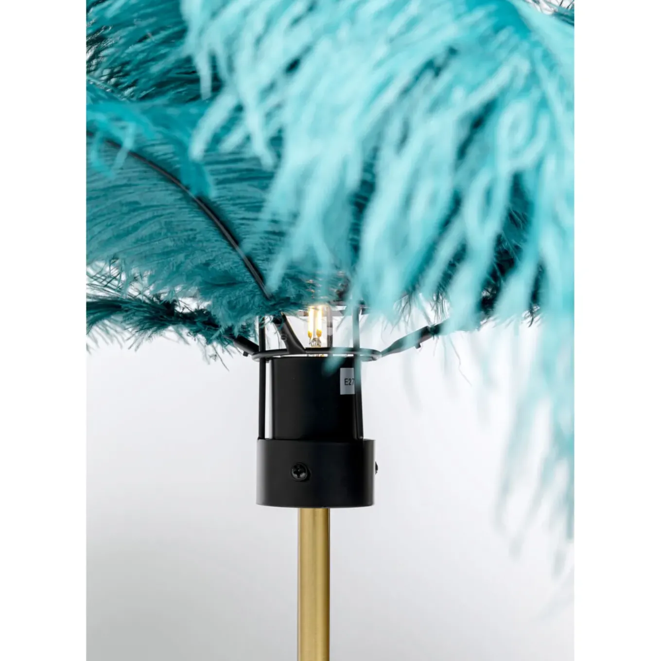 Lampe A Poser Feather Palm Vert 60Cm