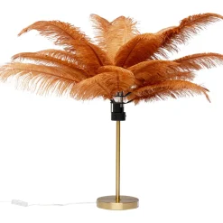 Lampe A Poser Feather Palm Rusty Red 60Cm