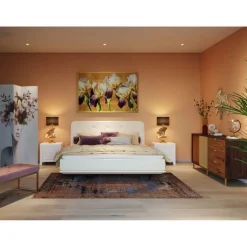 Lampe A Poser Flores Dore 62Cm