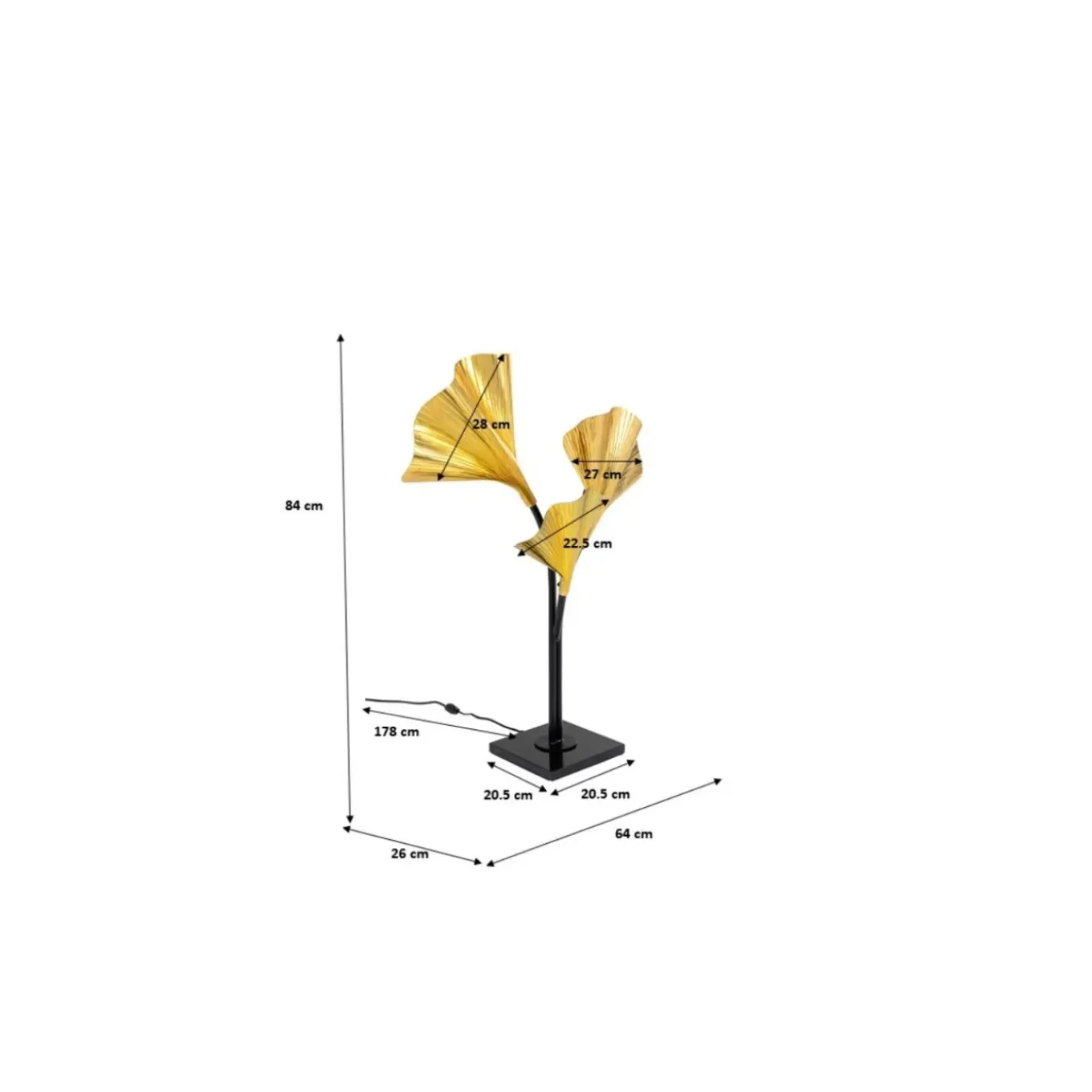 Lampe A Poser Ginkgo Tre 83