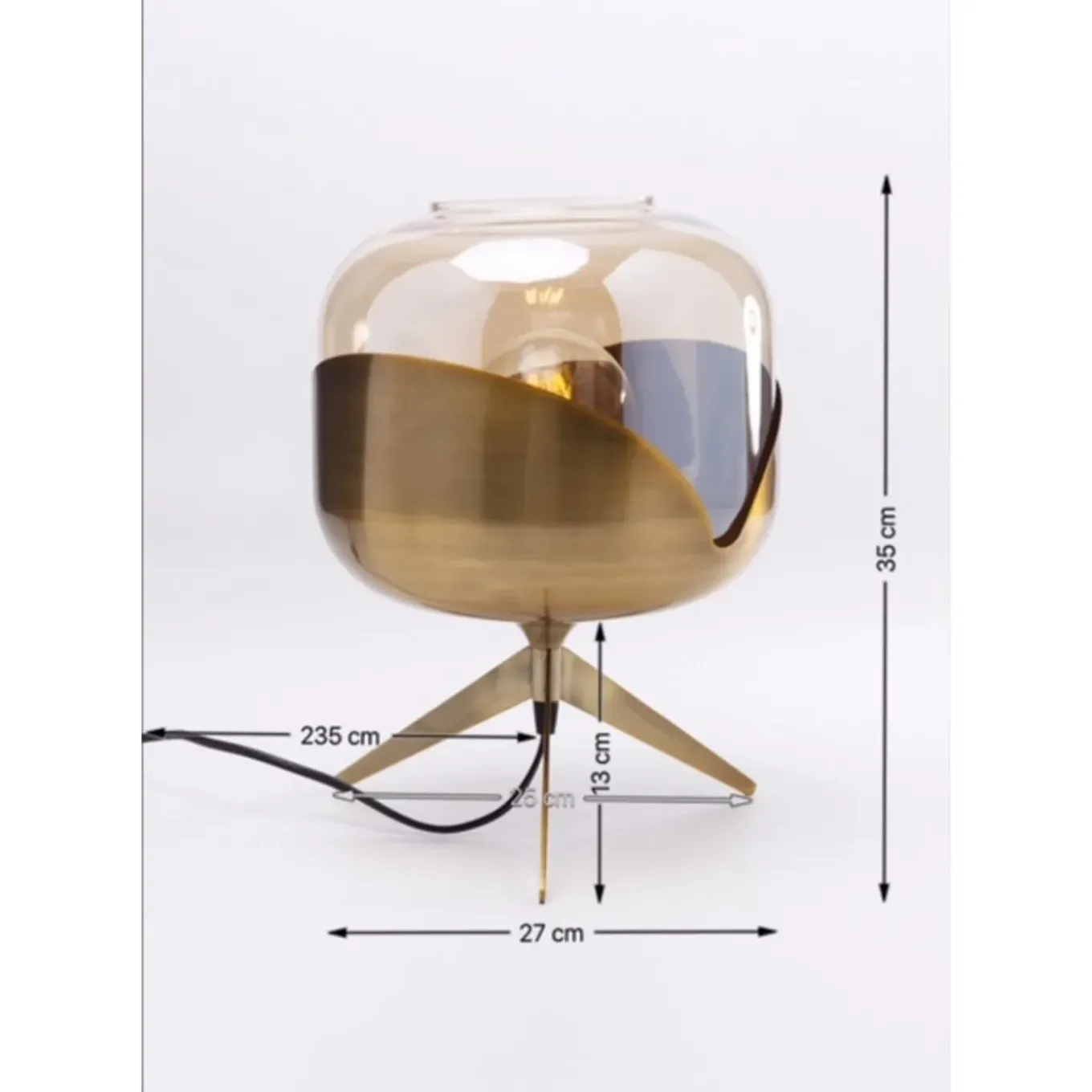 Lampe A Poser Golden Goblet Ball