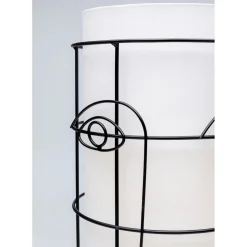 Lampe A Poser Grid Face Blanc 60Cm
